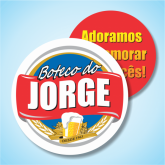 500 Bolachas de chopp personalizadas