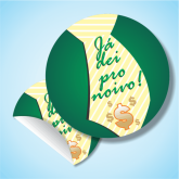 Adesivo "Já dei pro noivo" 4 x 4 cm - 25 unidades